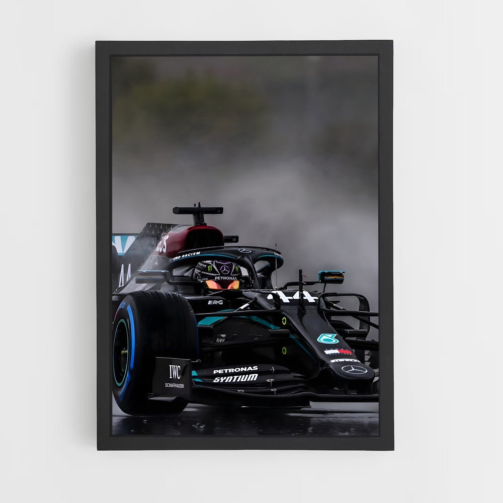 Poster Lewis en Action – affiche Voitures de Formule 1 (vue 2)